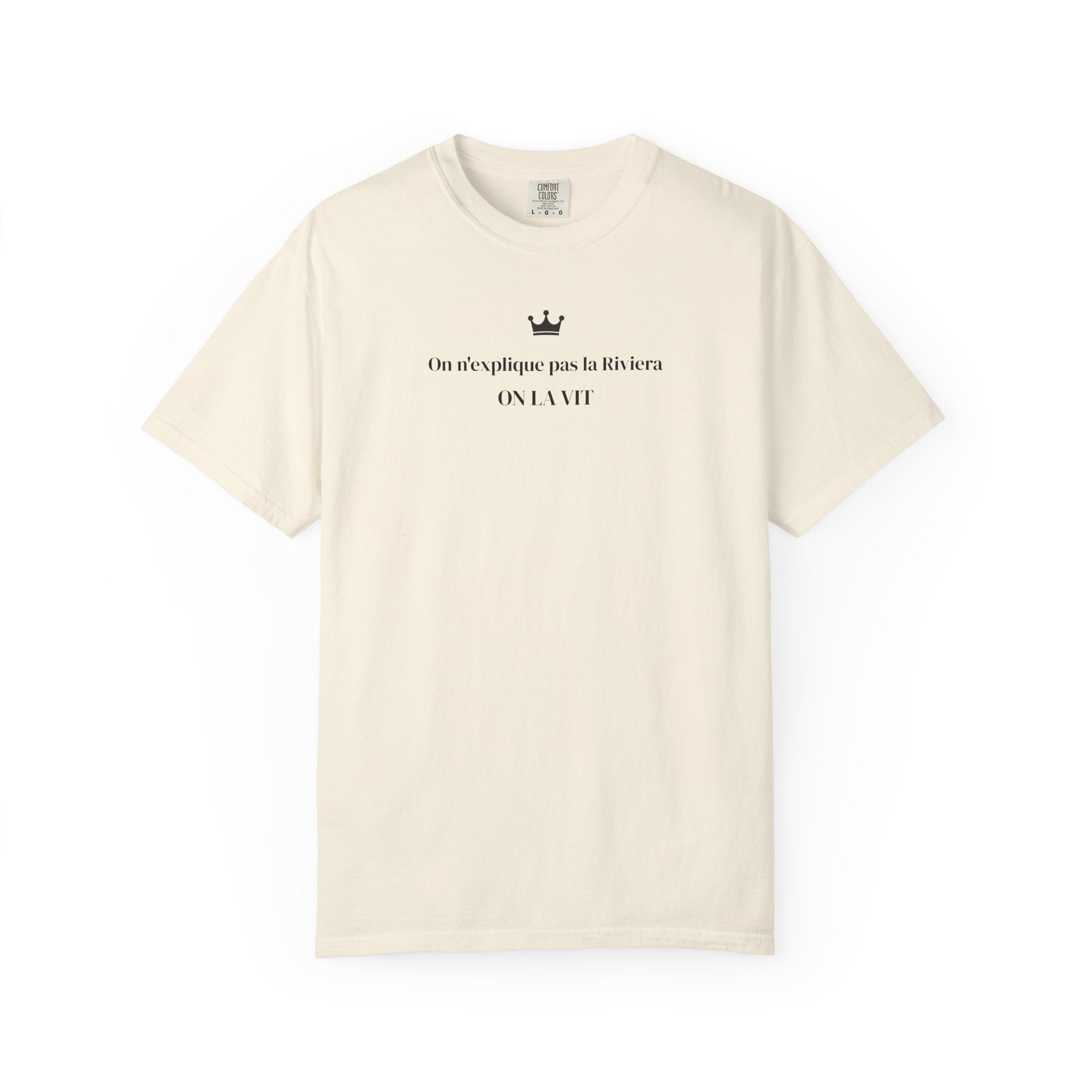 T-shirt Riviera Minimaliste – “On n’explique pas la Riviera, on la vit” | Cannes Edition | Out of Play