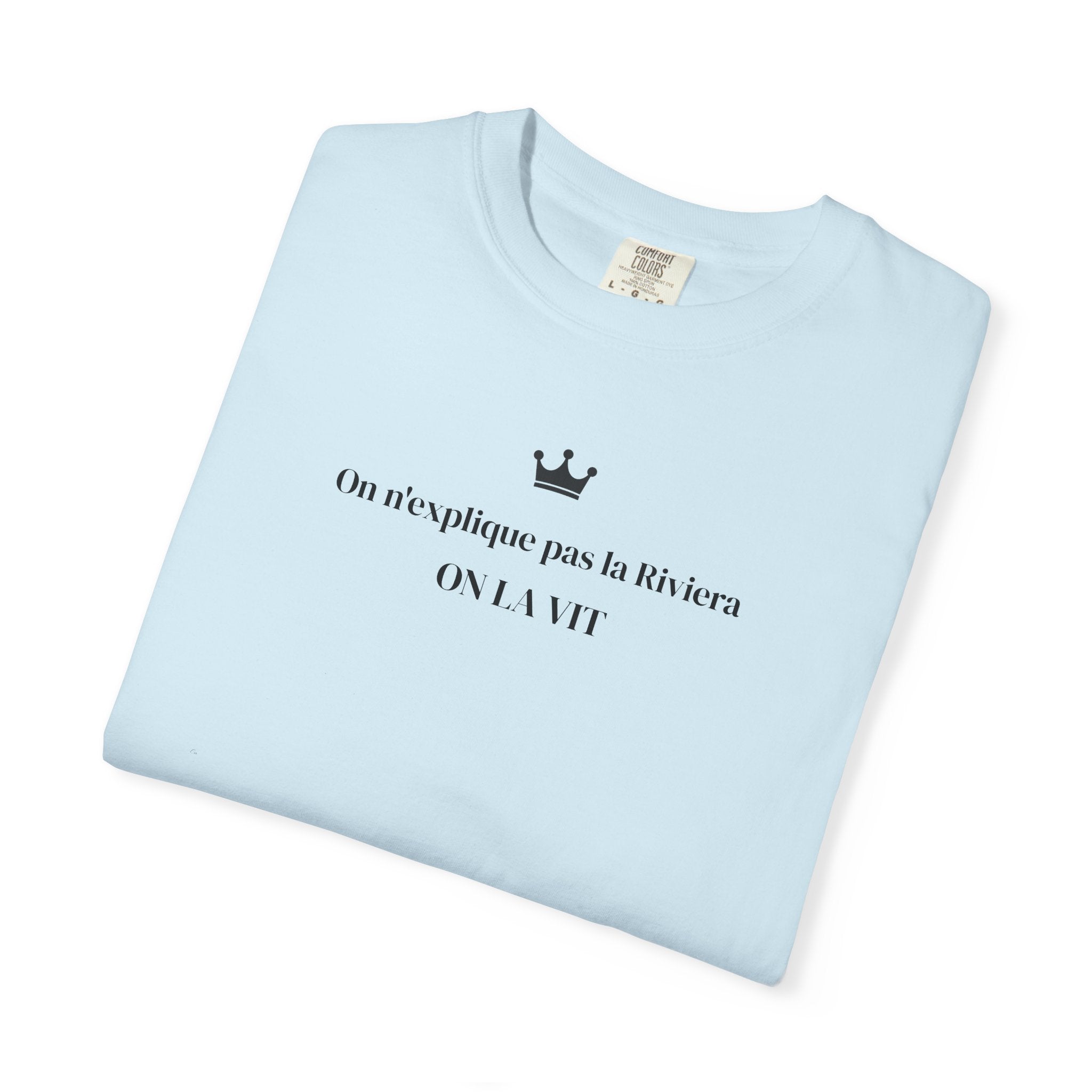 T-shirt Riviera Minimaliste – “On n’explique pas la Riviera, on la vit” | Cannes Edition | Out of Play