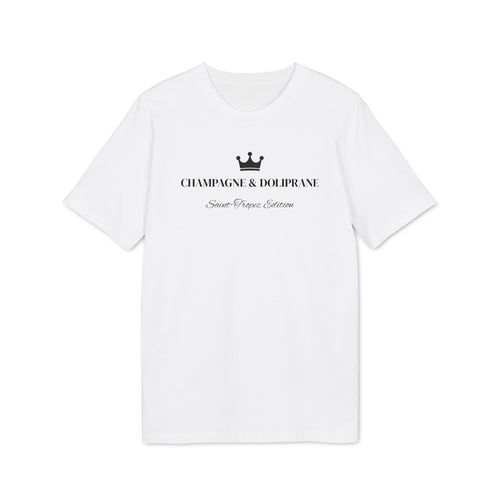Champagne & Doliprane T-shirt – Saint-Tropez Edition – Riviera Style Minimaliste