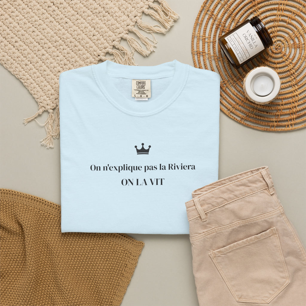 T-shirt Riviera Minimaliste – “On n’explique pas la Riviera, on la vit” | Cannes Edition | Out of Play