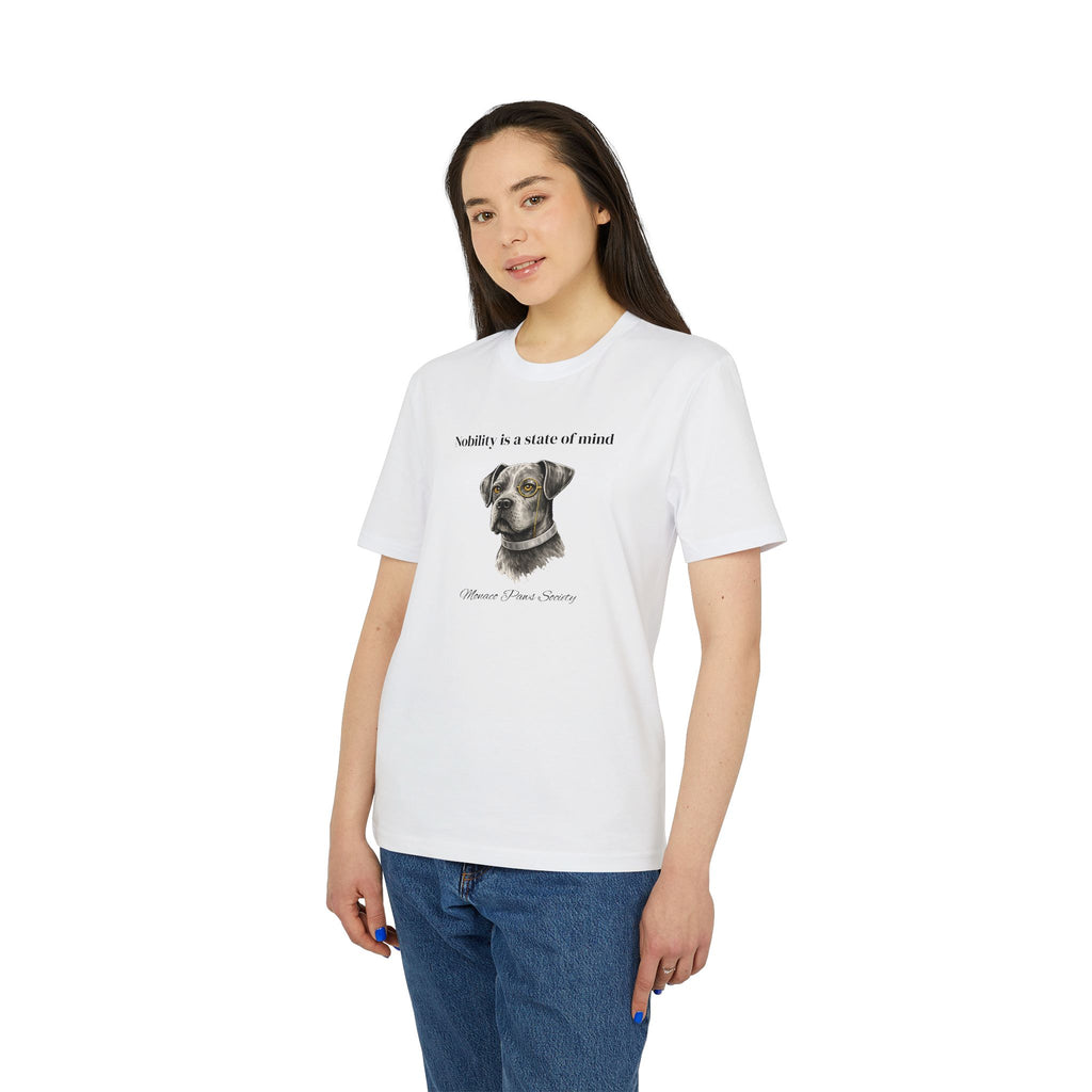 T-shirt Premium – Nobility Is A State Of Mind | Monaco Paws Society. OUT OF PLAY Cannes
