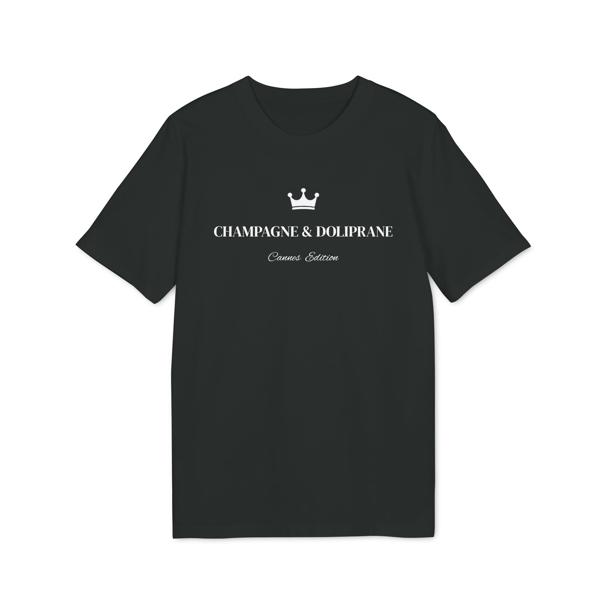 Champagne & Doliprane T-shirt – Cannes Festival Edition – Riviera Style Minimaliste