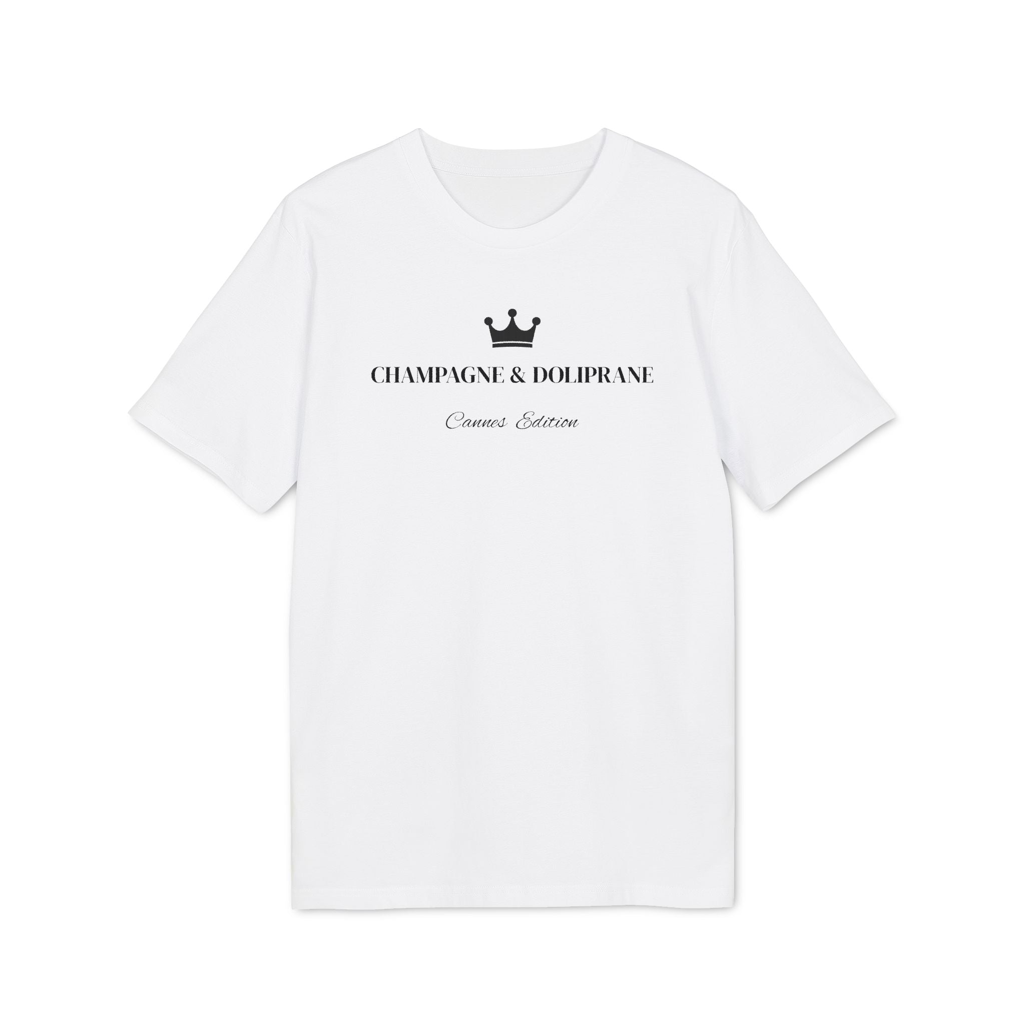 Champagne & Doliprane T-shirt – Cannes Festival Edition – Riviera Style Minimaliste