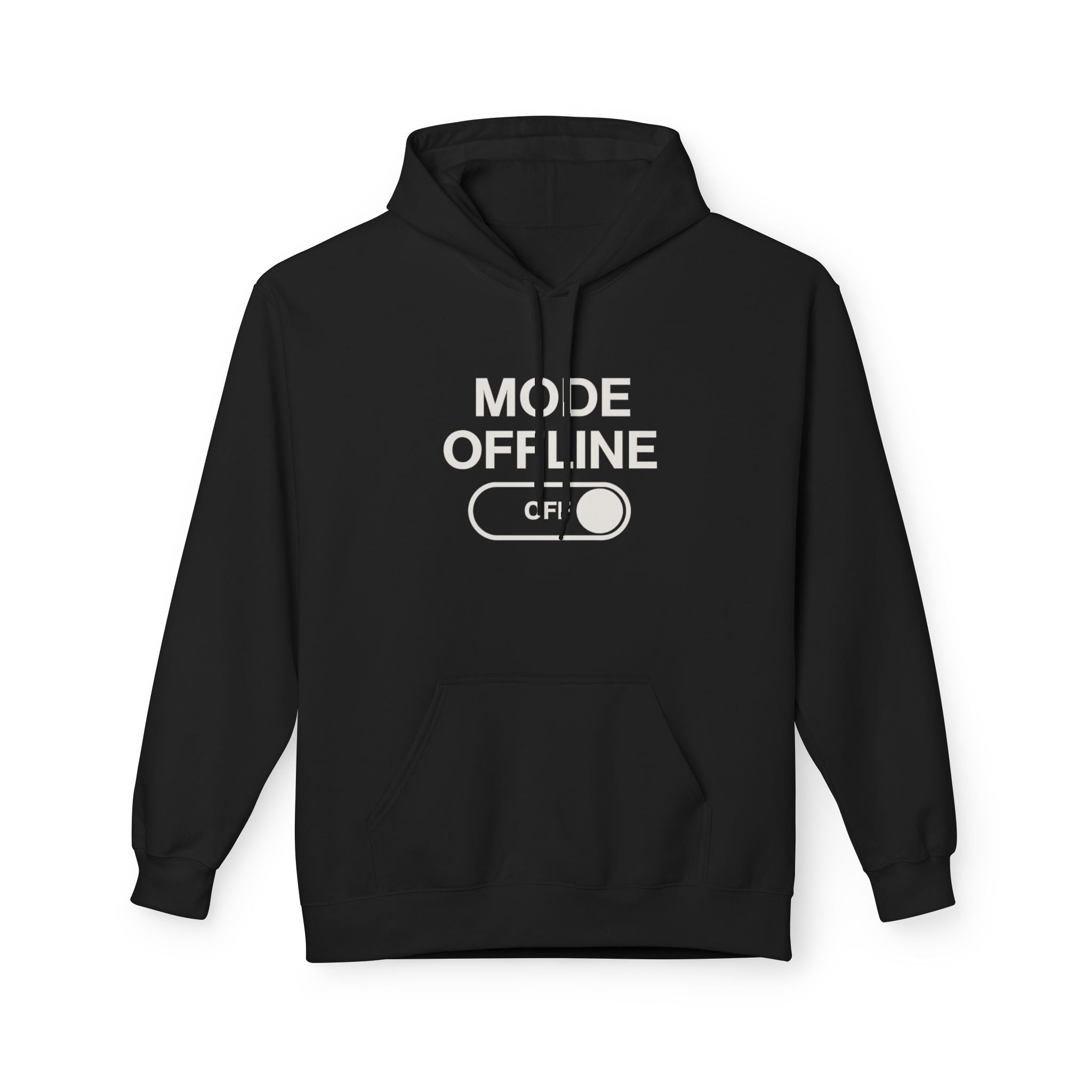 Hoodie — "Mode Offline" Toggle Graphic Sweatshirt