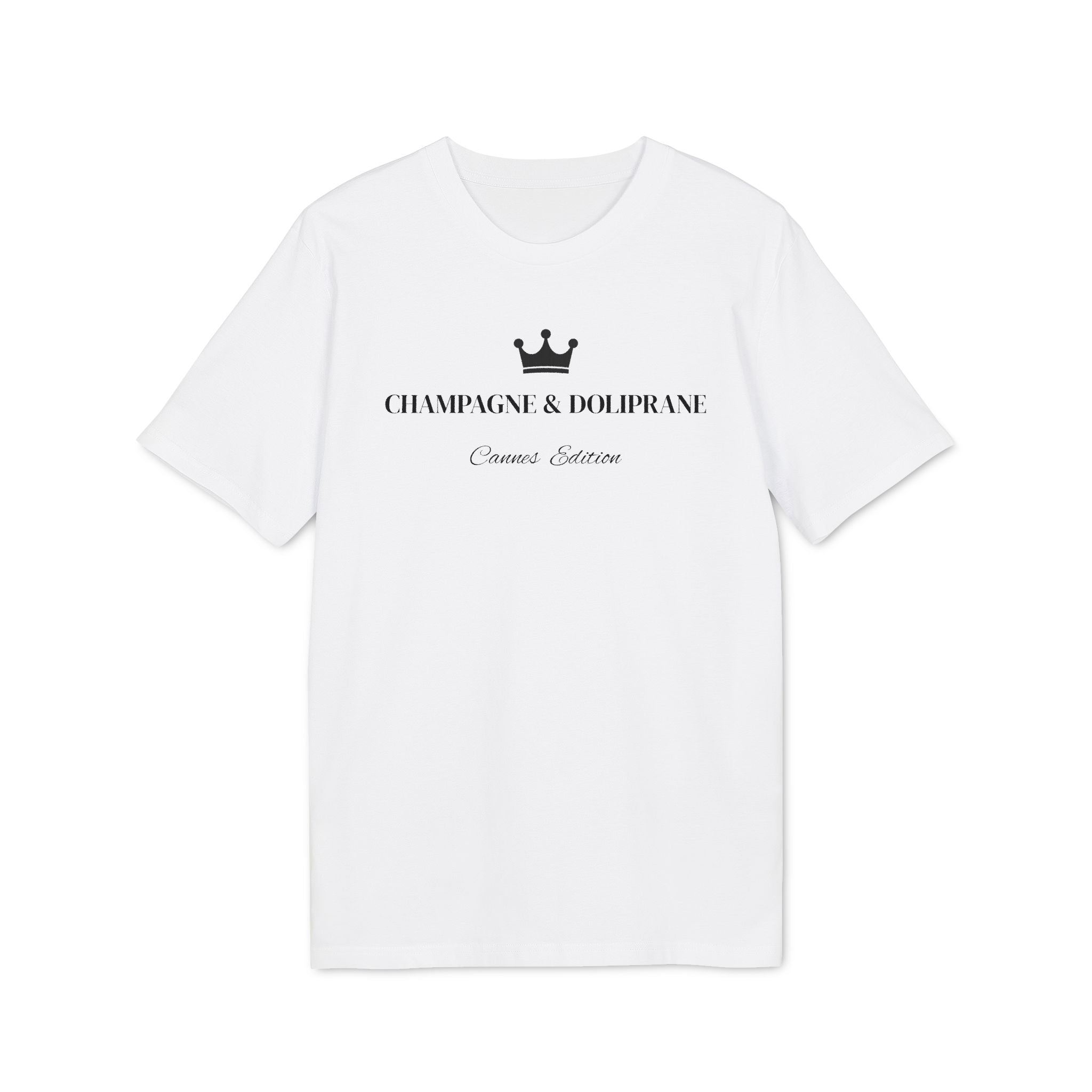 Champagne & Doliprane T-shirt – Cannes Festival Edition – Riviera Style Minimaliste