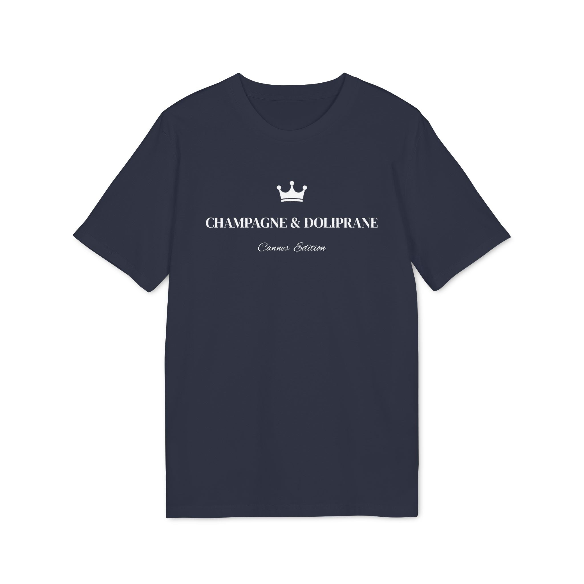 Champagne & Doliprane T-shirt – Cannes Festival Edition – Riviera Style Minimaliste