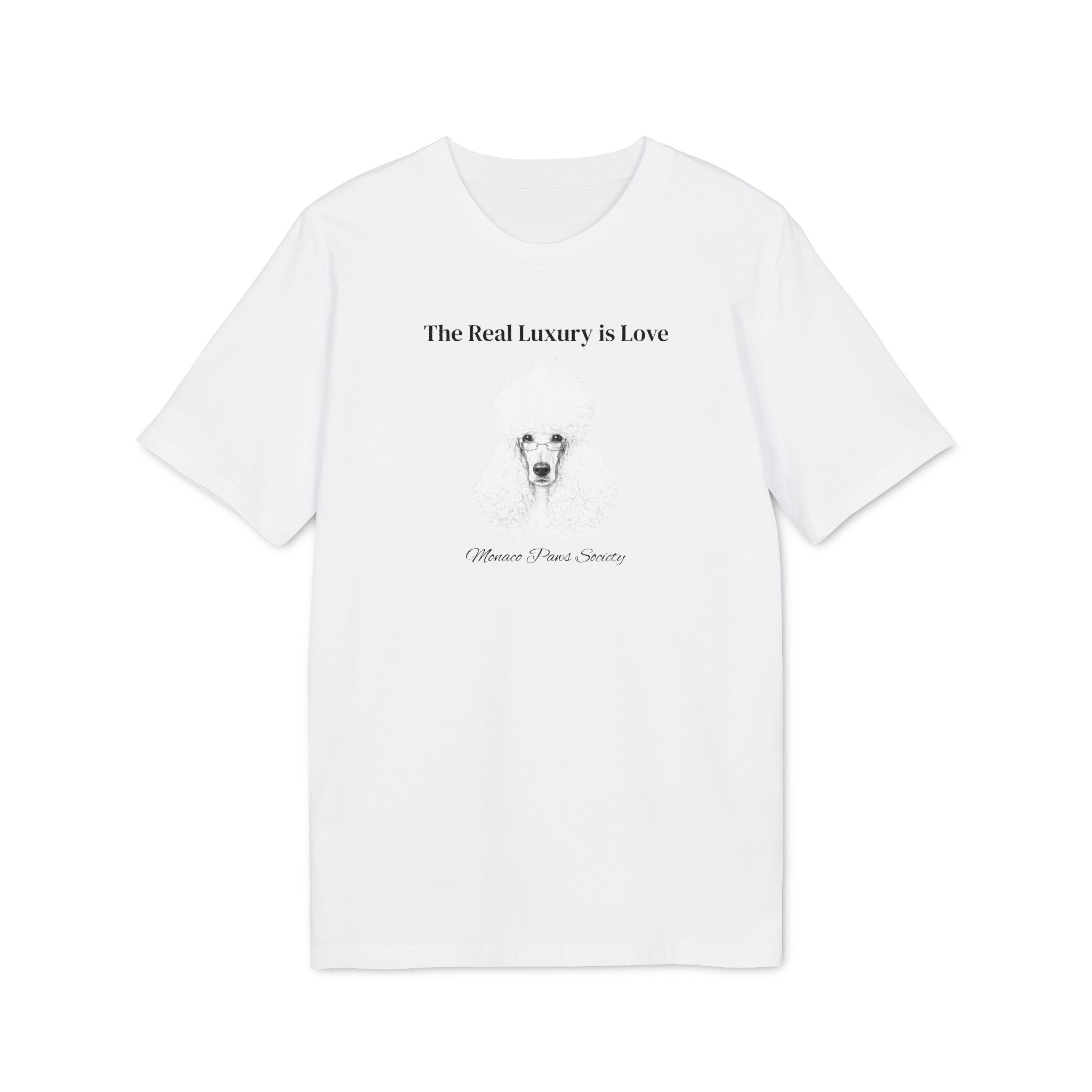 T-shirt Premium Femme – The Real Luxury Is Love | Monaco Paws Society. Out of Play Cannes