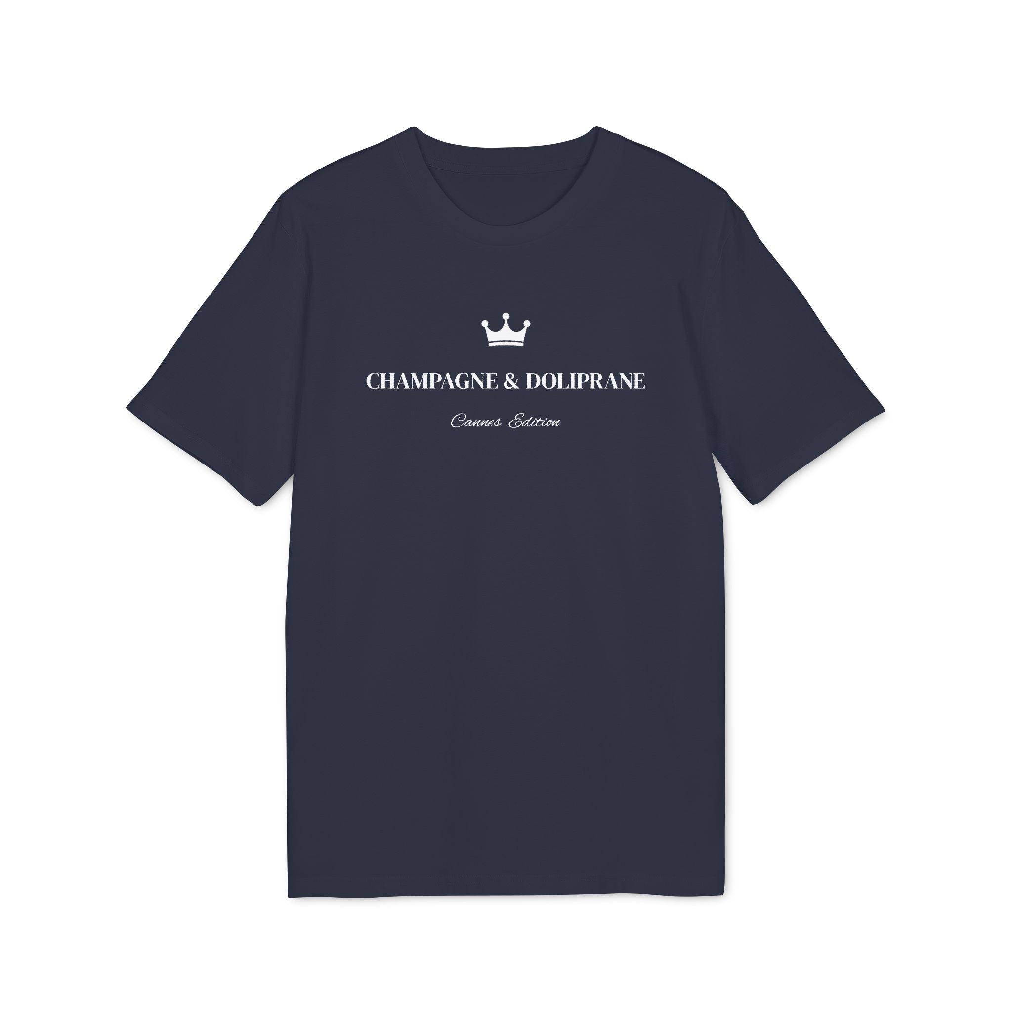 Champagne & Doliprane T-shirt – Cannes Festival Edition – Riviera Style Minimaliste