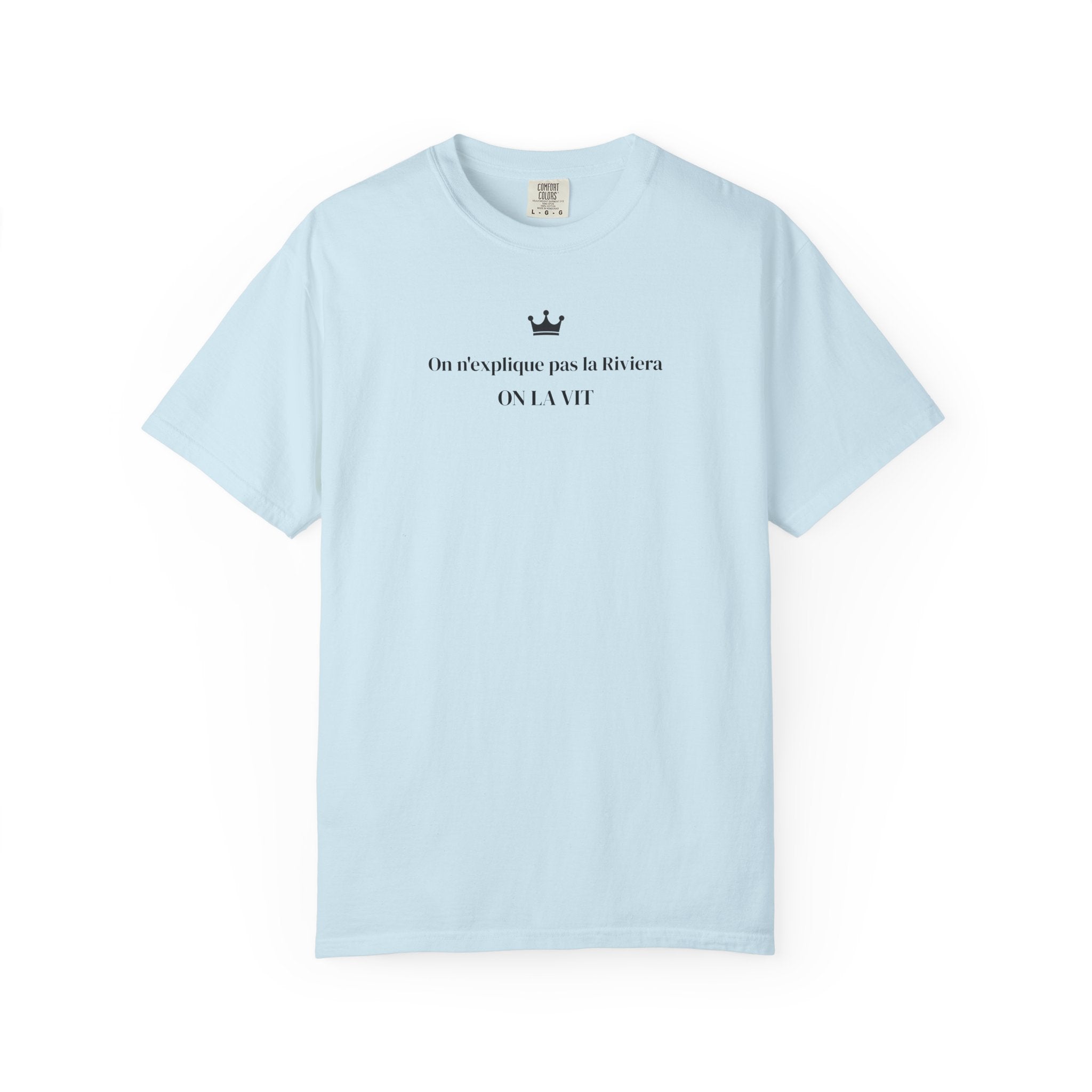 T-shirt Riviera Minimaliste – “On n’explique pas la Riviera, on la vit” | Cannes Edition | Out of Play