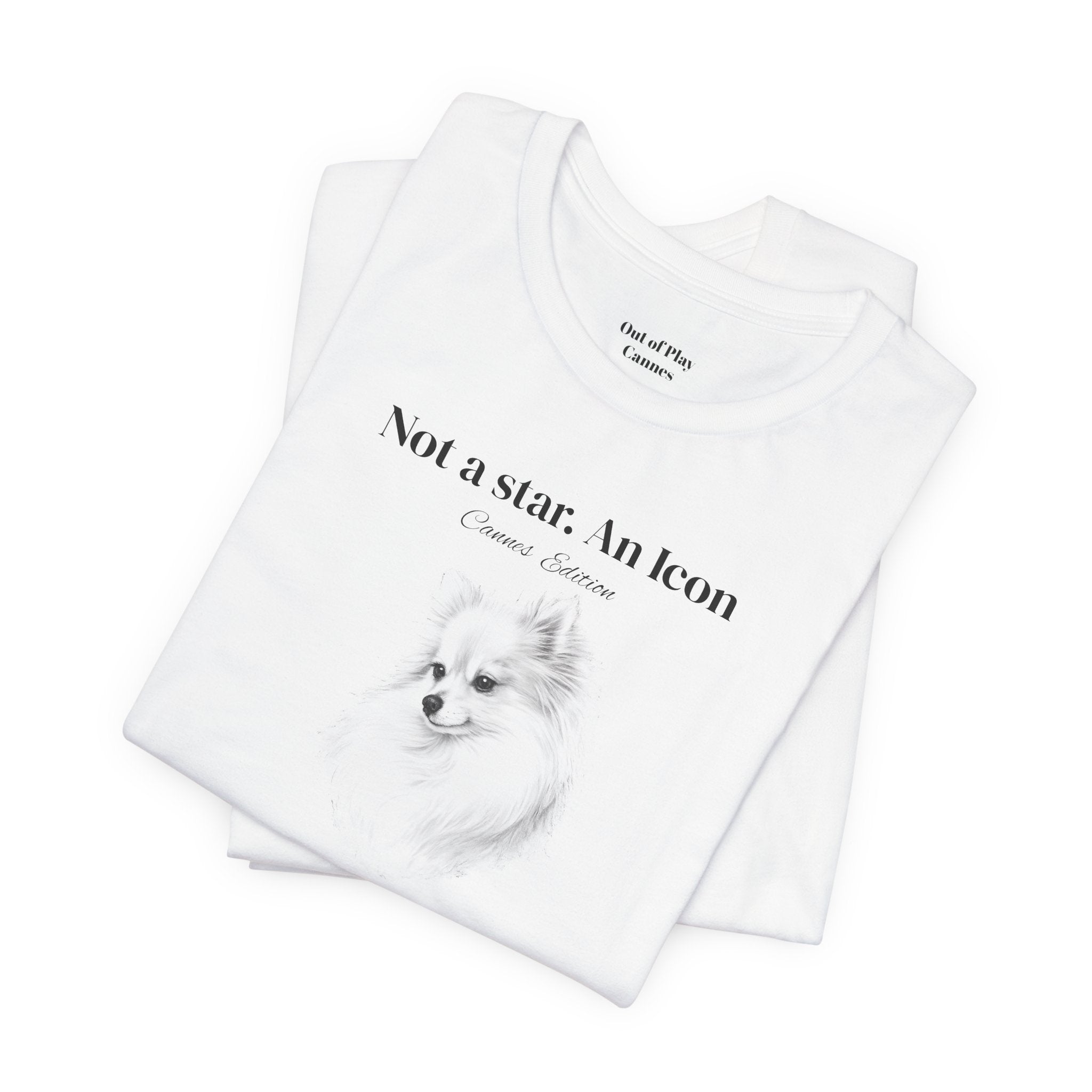 Not a star. An Icon - T-shirt Cannes Festival Edition.  Out of Play Cannes