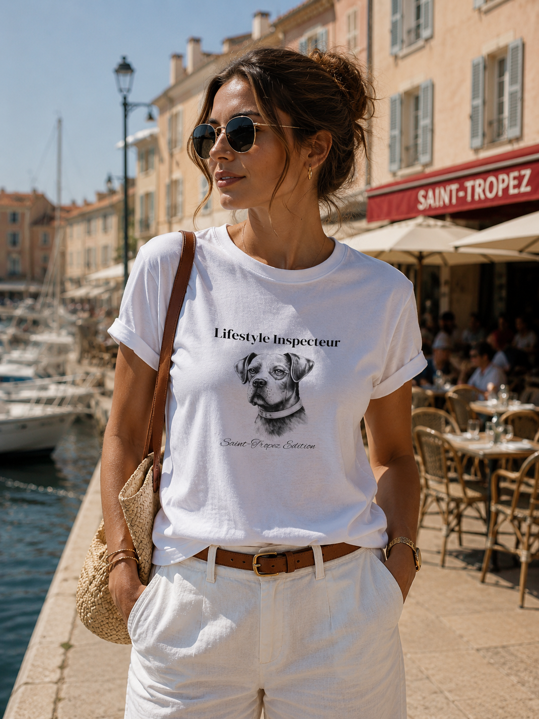 Lifestyle Inspector T-Shirt | Saint-Tropez Edition | Premium Organic Cotton Tee | Riviera Style OUT OF PLAY Cannes
